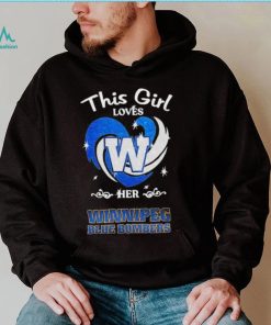 CFL Winnipeg Blue Bombers This girl Heart T Shirt