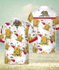 California Proud Tropical Hawaiian Shirt