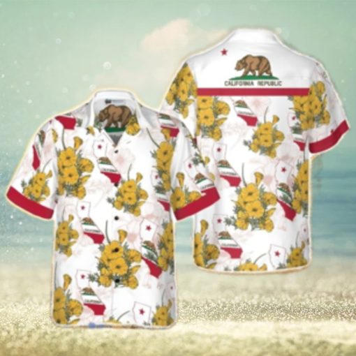 California Proud Tropical Hawaiian Shirt