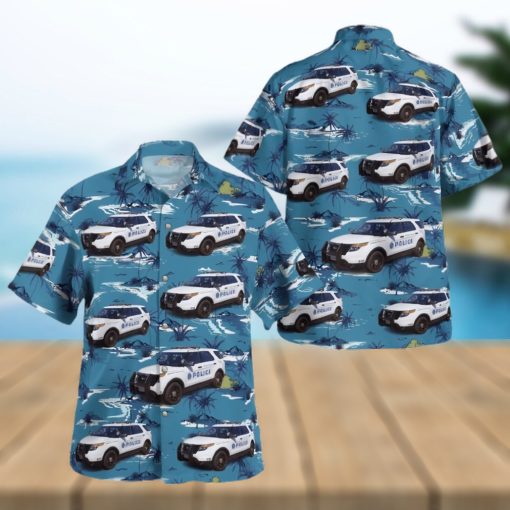 California Santa Monica Police Department Ford Police Interceptor Utility Hawaiian Shirt