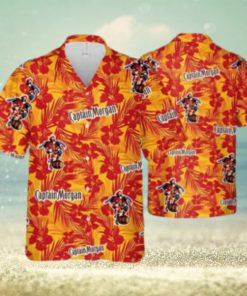 Captain Morgan Hawaiian Shirt Tropical Flower Pattern Gift For Him