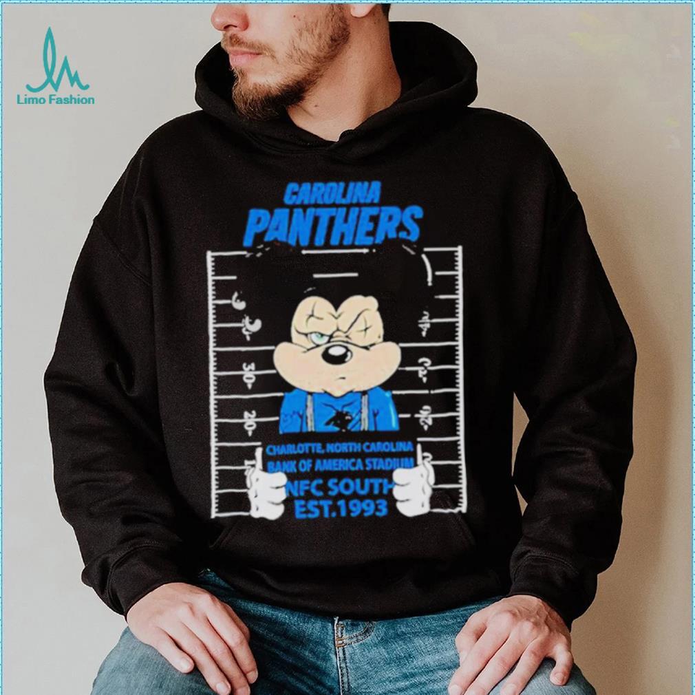 Official mickey Mouse playing rugby Carolina Panthers shirt