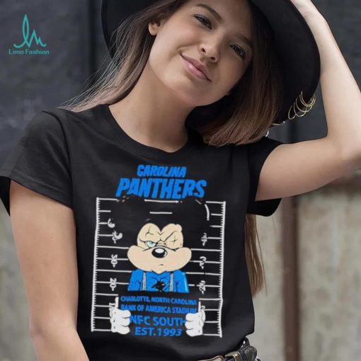 Carolina Panthers Mickey Mouse Charlotte North Carolina Bank Of America Stadium Nfc South Est 1993 Shirt