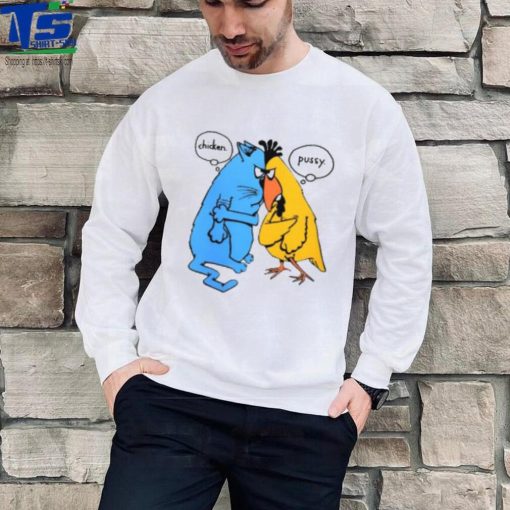 Cartoon Chicken Pussy Single Stitch T Shirt