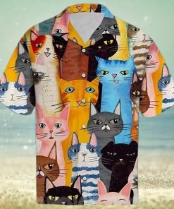 Cat Cute 3D Hawaiian Shirt