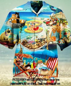Cat Soft Beach For Cat Lover Vintage Button Down Summer Vibe Hawaiian Shirt