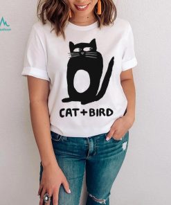 Cat plus Bird art shirt