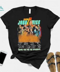 Chapter john wick team film thank you for the memories T shirt