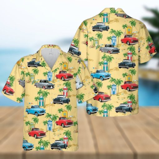 Chevrolet Chevy Stepside Pickup 1955 Hawaiian Shirt