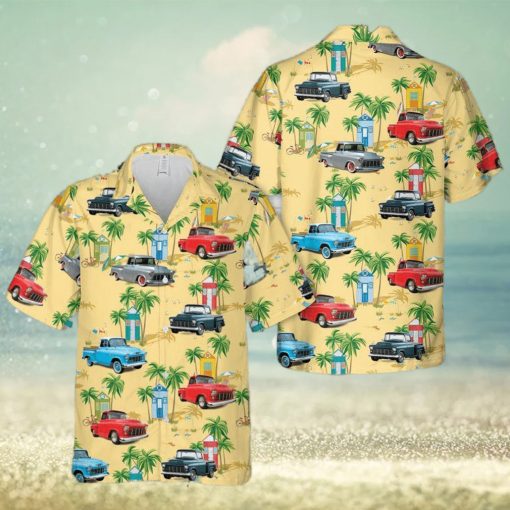 Chevrolet Chevy Stepside Pickup 1955 Hawaiian Shirt