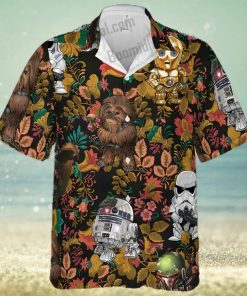 Chewbacca R2 D2 Clumsy Stormtrooper Hawaiian Shirt