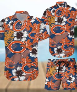 Chicago Bears Hawaiian Shorts and Shirt Summer Beach Shirt Full Over Print