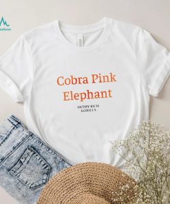 Cobra Pink Elephant filthy rich Gorilla logo shirt