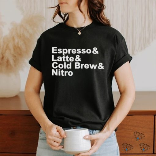 Coffee Doggy Espresso Latte Cold Brew Nitro Shirt