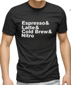 Coffee Doggy Espresso Latte Cold Brew Nitro Shirt