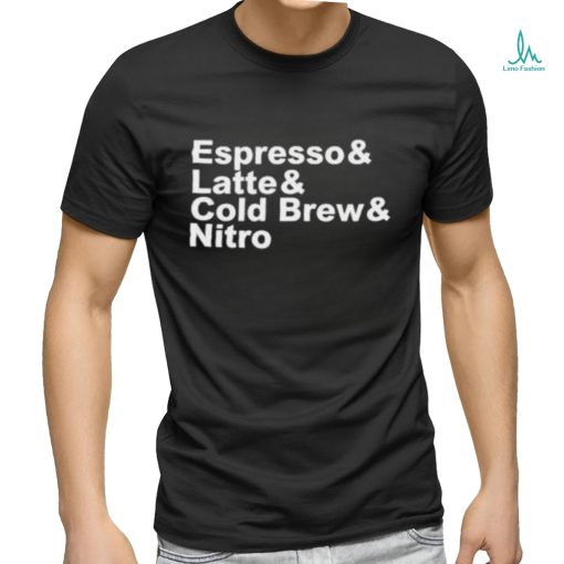 Coffee Doggy Espresso Latte Cold Brew Nitro Shirt