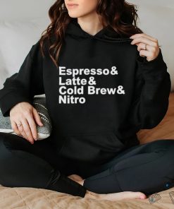 Coffee Doggy Espresso Latte Cold Brew Nitro Shirt