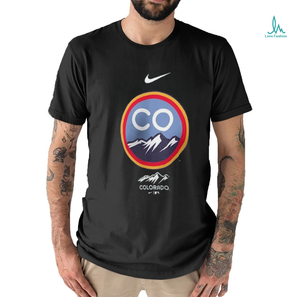Colorado Rockies Nike City Connect Logo T Shirt - Limotees