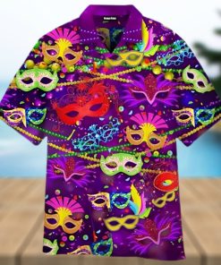 Colorful Mask Mardi Gras Fat Tuesday Carnival Hawaiian Shirt