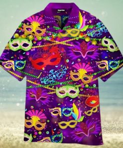 Colorful Mask Mardi Gras Fat Tuesday Carnival Hawaiian Shirt