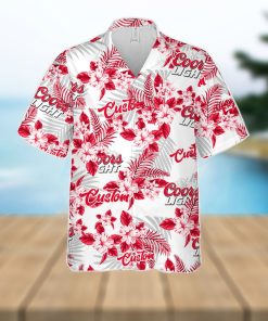 Coors Light Hawaiian Shirt Flowers Pattern Personalized Gift Men And Women