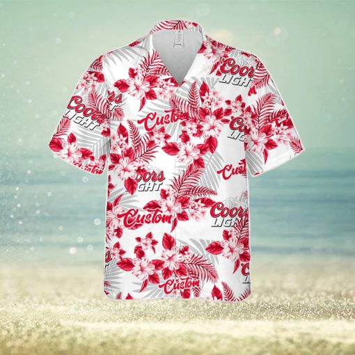 Coors Light Hawaiian Shirt Flowers Pattern Personalized Gift Men And Women