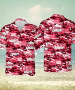 Coors Light Hawaiian Shirt Sea Island Pattern Beach Gift For Friend