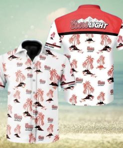 Coors Light Hawaiian Shirt Summer Button Up Coors