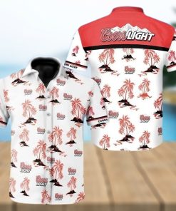 Coors Light Hawaiian Shirt Summer Button Up Coors