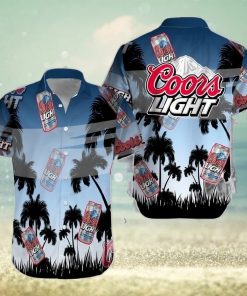 Coors Light Palm Tree Beer Can Hawaii 3D Shirt Coors