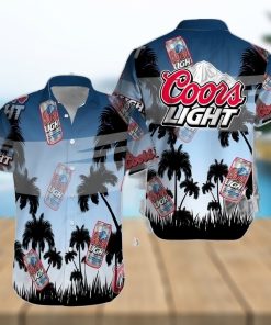 Coors Light Palm Tree Beer Can Hawaii 3D Shirt Coors