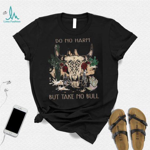Country Music But Take No Bull Cowboy Desert Leopard Roses T Shirt