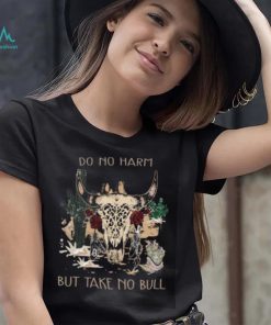 Country Music But Take No Bull Cowboy Desert Leopard Roses T Shirt