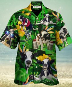 Cow Dancing And Play Funny Tropical Style Hawaiian Shirt – Trendy Aloha