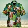 Cow Hawaiian Shirt Tropical Cow Aloha Shirt, Aloha Hawaiian Shirts