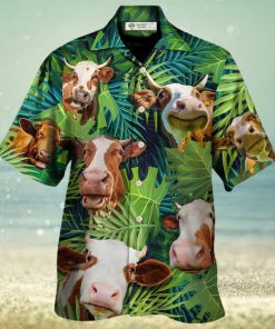 Cow Face Troll Funny Lover Cattle Tropical Style Hawaiian Shirt – Trendy Aloha