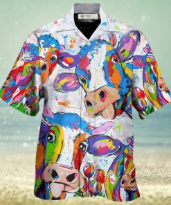 Cow Funny Amazing Colorful Hawaiian Shirt – Trendy Aloha