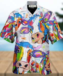 Cow Funny Amazing Colorful Hawaiian Shirt – Trendy Aloha