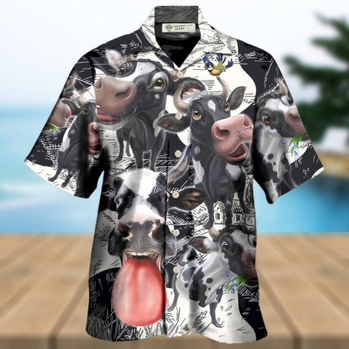 Cow Funny Dairy Cow Happy Life In The Farm Hawaiian Shirt – Trendy Aloha