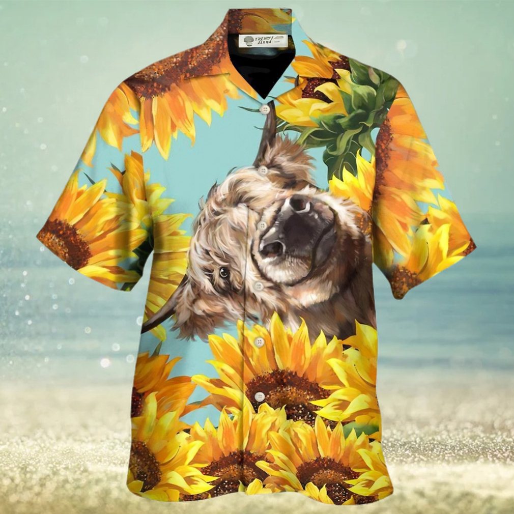 cow sunflower shirt