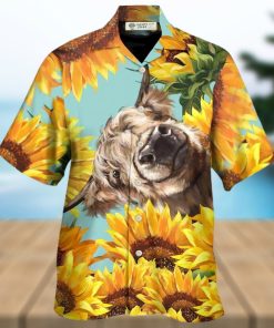 Cow Happy Life With Sunflower Hawaiian Shirt – Trendy Aloha