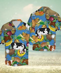 Cow Hawaiian Shirt Cow Tropical Fruits, Aloha Hawaiian Shirts