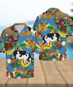 Cow Hawaiian Shirt Cow Tropical Fruits, Aloha Hawaiian Shirts