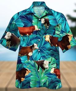 Cow Hawaiian Shirt Tropical Cow Aloha Shirt, Aloha Hawaiian Shirts