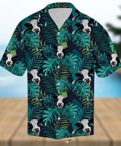 Cow Hawaiian Shirt Tropical Cow Leaf Pattern Aloha Shirt, Aloha Hawaiian Shirts