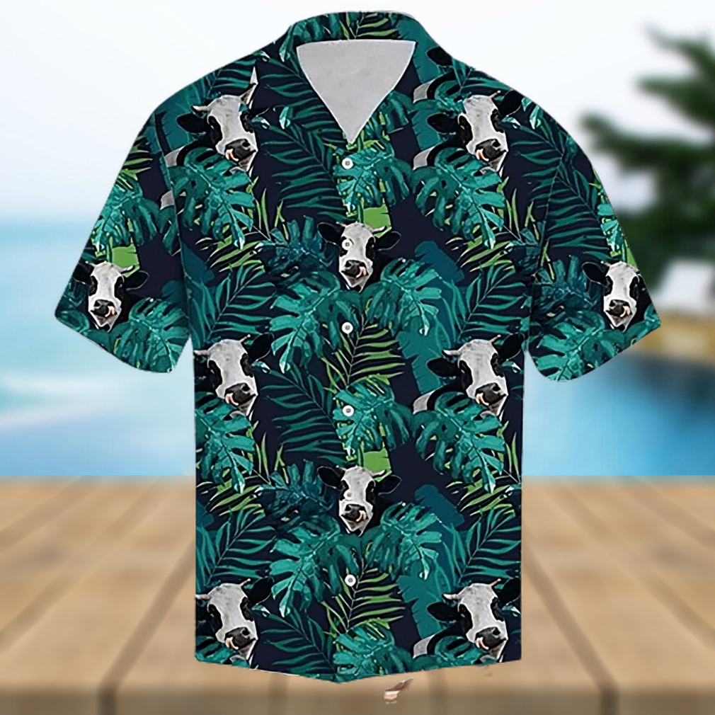 Cow Hawaiian Shirt Funny Tropical Cow Aloha Shirt, Aloha Hawaiian