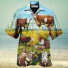 Cow Dancing And Play Funny Tropical Style Hawaiian Shirt – Trendy Aloha