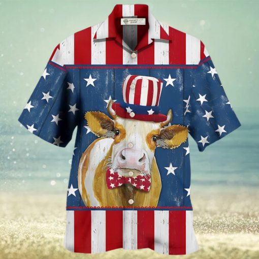 Cow Independence Day Funny Hawaiian Shirt – Trendy Aloha