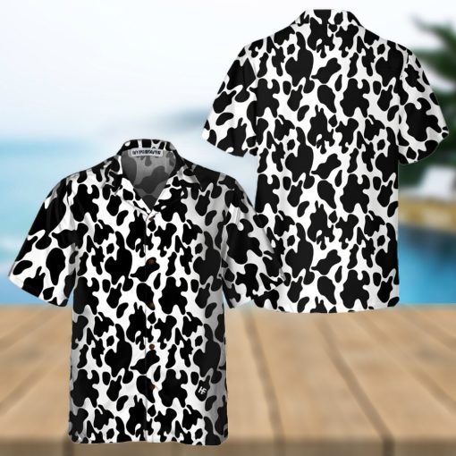 Cow Print Seamless Pattern Hawaiian Shirt, Cow Hawaiian Shirt, Cow Print Shirt For Men And Women