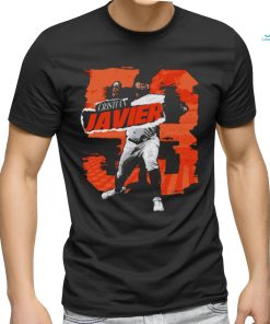 Cristian Javier Houston baseball player signature 2023 shirt